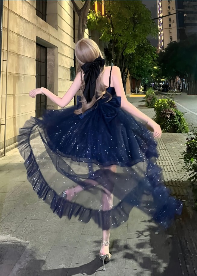 whimsical party dress Whimsical Midnight Blue Evening Party Dress on Luulla