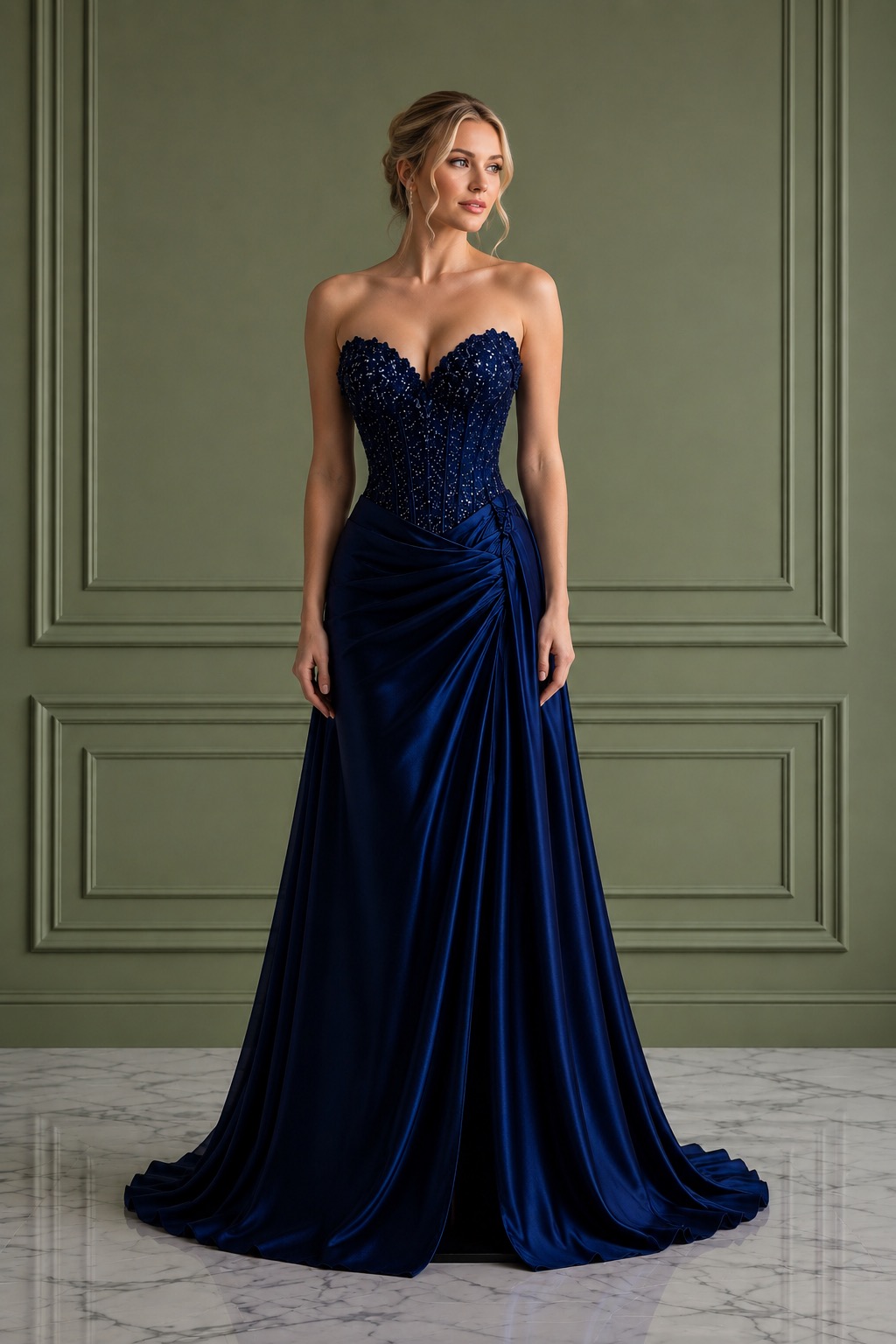 floor length light blue dress Sky Blue Pearl Lace Sweetheart Aline Prom Dress