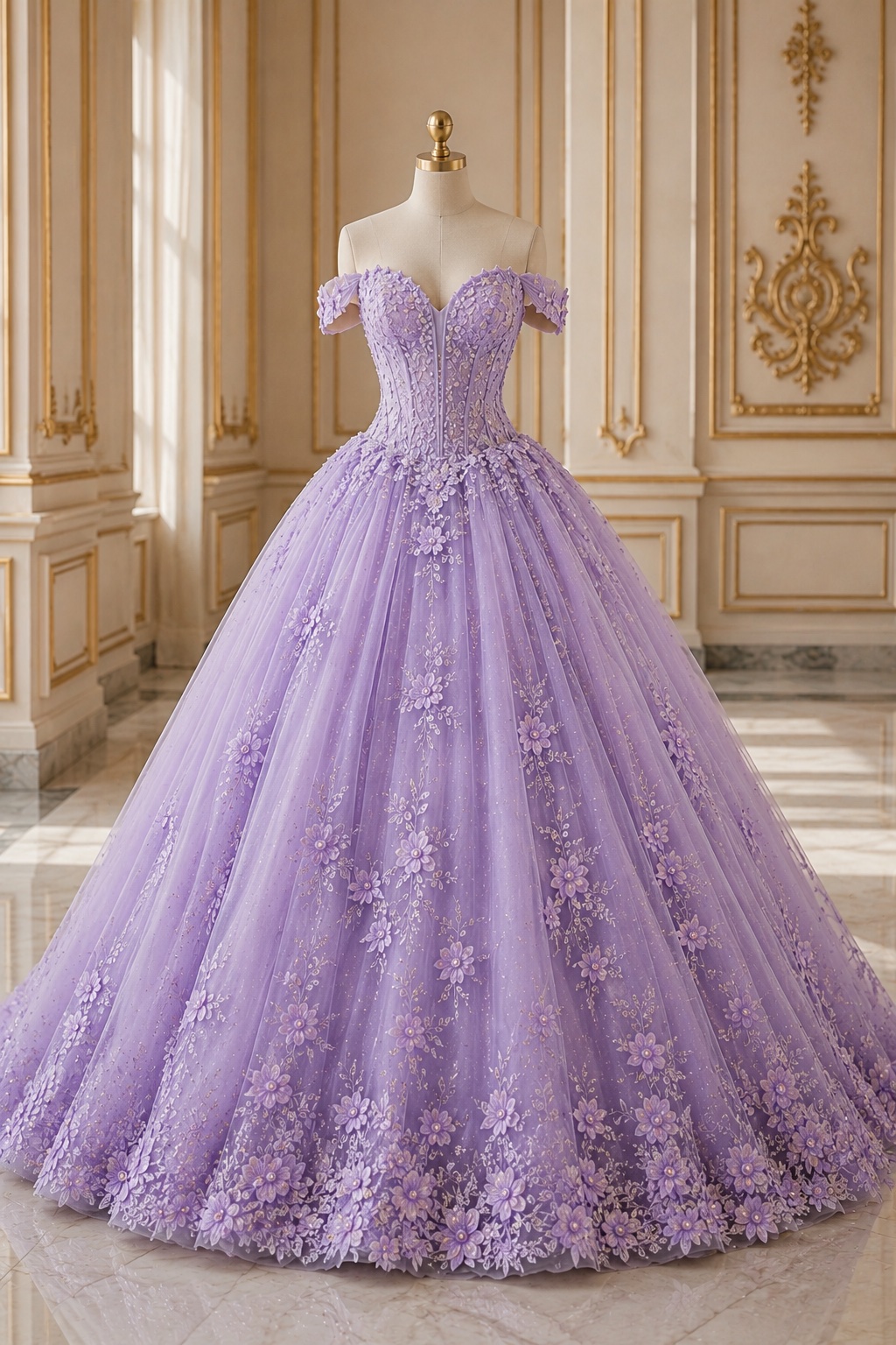 lavender corset prom dress Off Shoulder Floral Appliqué With Sparkling Tulle Skirt on Luulla ASOS DESIGN Curve long style: 10050 Lavender purple corset Sky Blue Color Length Color:POPPY FLOWERS LIGHT YELLOW
